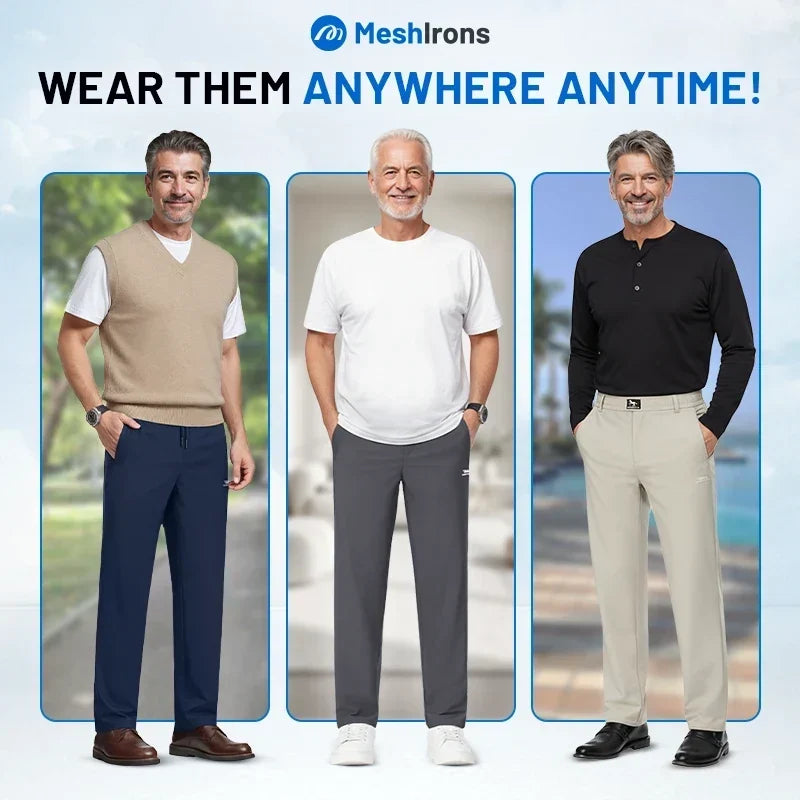 ALEVITA™ MeshIrons - Pantalones casuales para hombre con paneles de malla transpirables