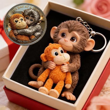 CuddleMonkey – Täglicher Komfort-Schlüsselanhänger
