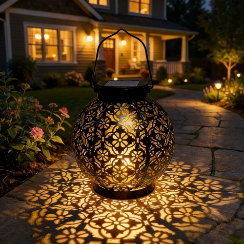 GlowBloom – Linterna Solar para Exterior