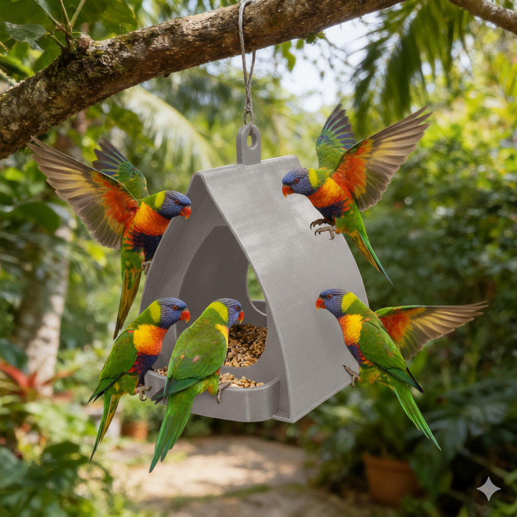 BirdBloom – Fenster-Vogelfutterstation