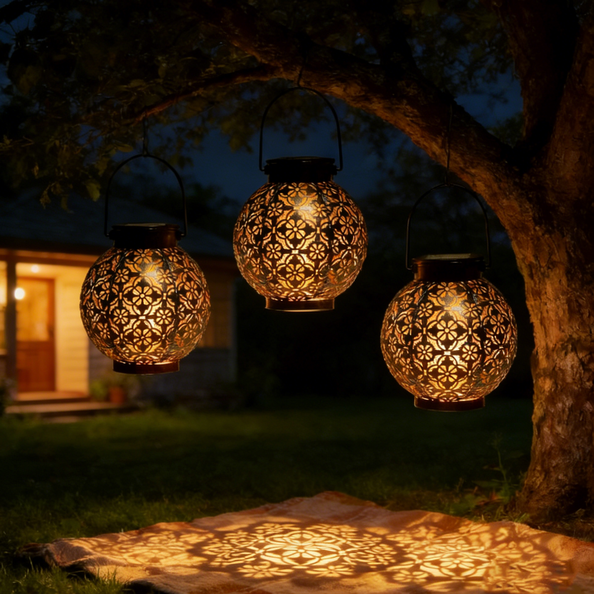 GlowBloom – Linterna Solar para Exterior