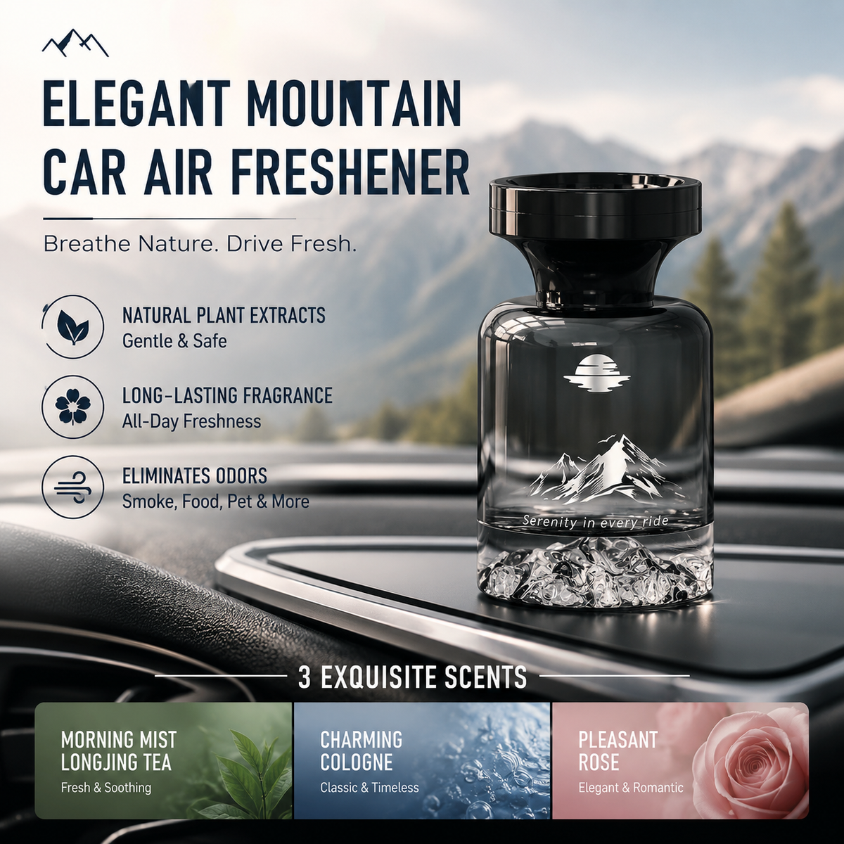 AromaPeak – Luxuriöser botanischer Auto-Lufterfrischer