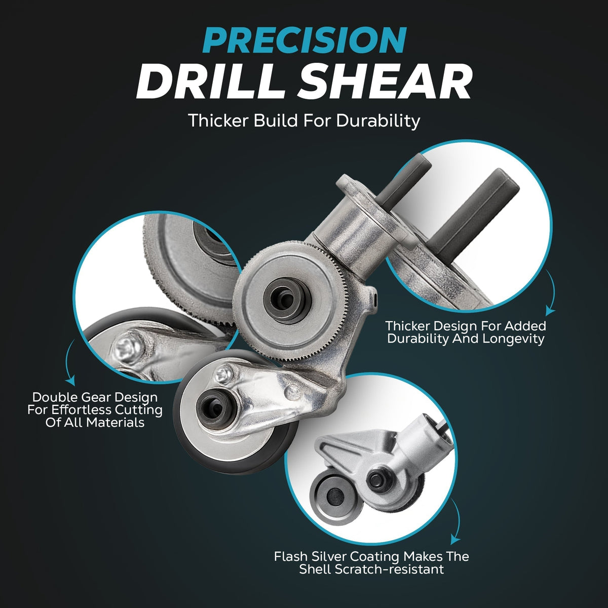 Drillshear – Elektro-Bohrmaschinen-Vorsatz zum Schneiden von Metall