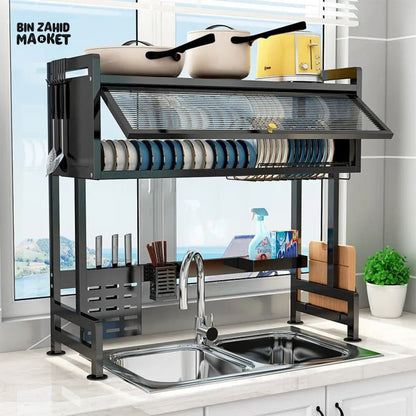 ClearNest – Transparenter Küchen-Geschirrablage-Schrank