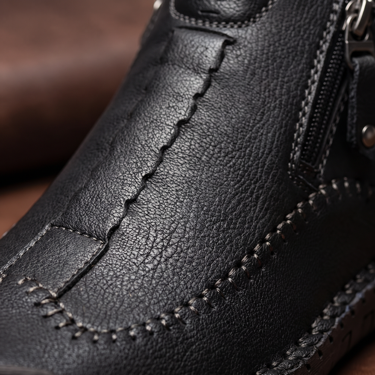 Hudson — Handgenähte Lederstiefeletten