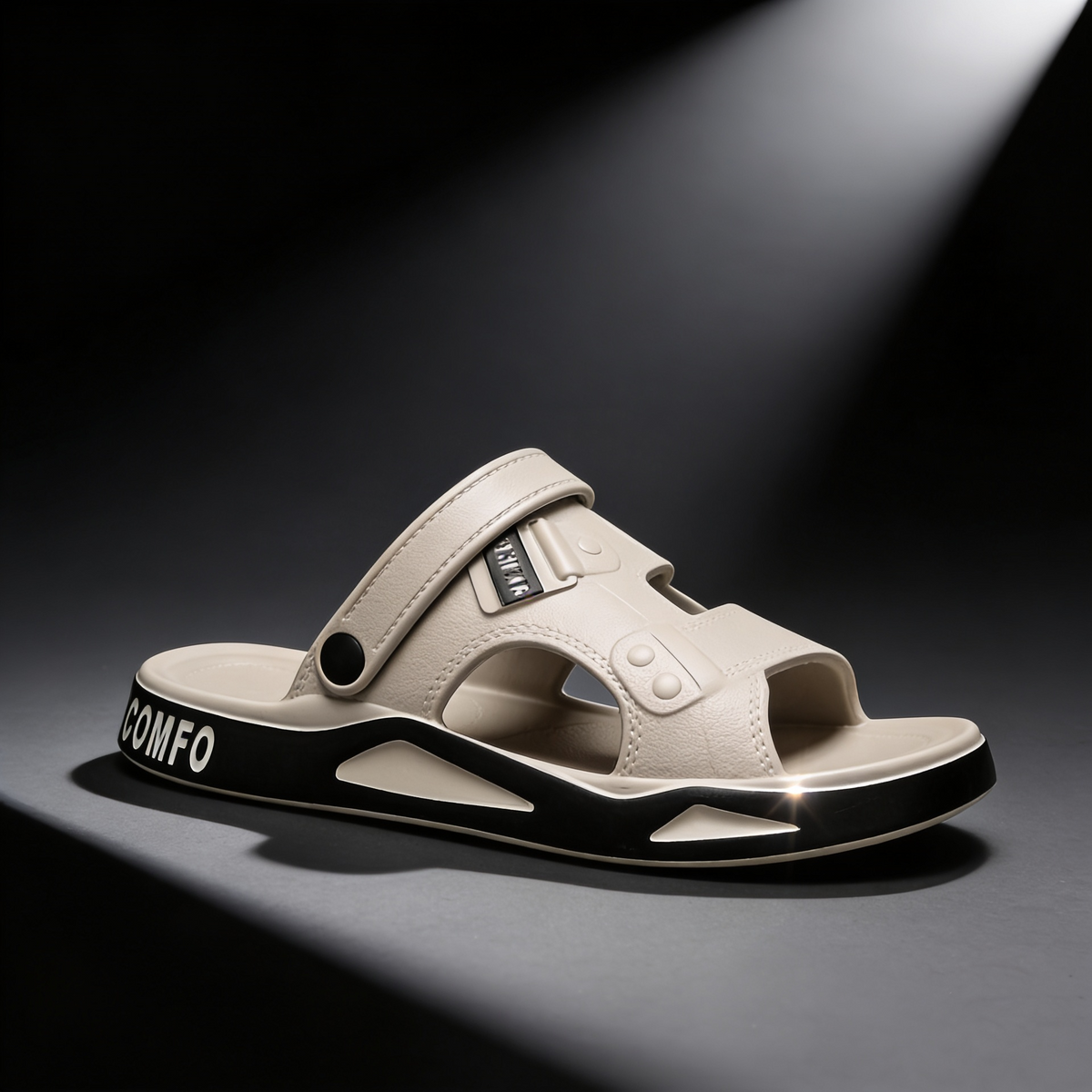 Stratford — Sportliche Pantolette mit verstellbarem Riemen