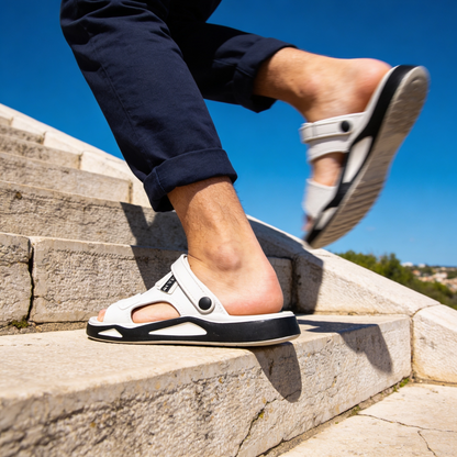 Stratford — Sportliche Pantolette mit verstellbarem Riemen