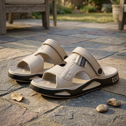 Stratford — Sportliche Pantolette mit verstellbarem Riemen