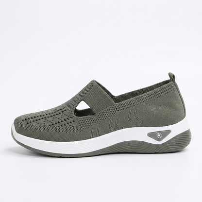 Pebble — Zapatillas sin cordones para caminar con suela curvada