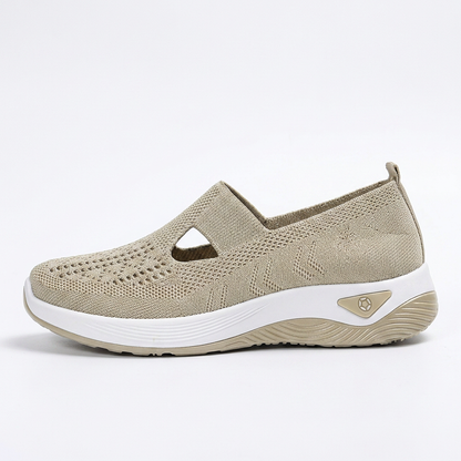 Pebble — Zapatillas sin cordones para caminar con suela curvada