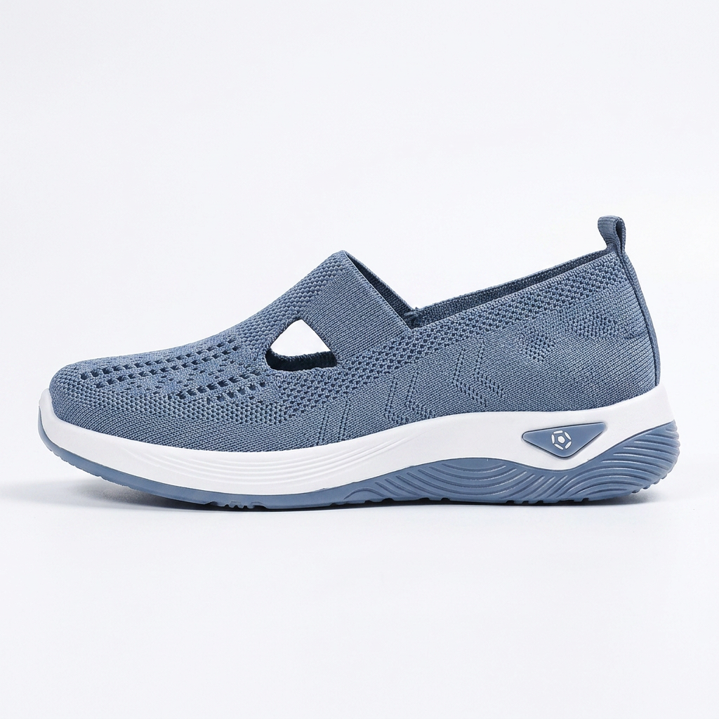Pebble — Zapatillas sin cordones para caminar con suela curvada