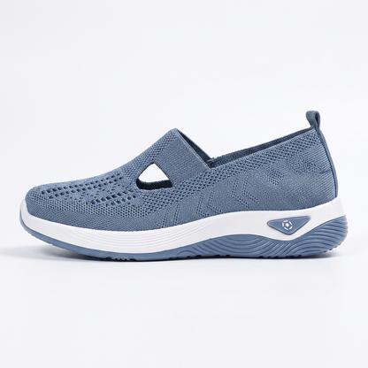 Pebble — Zapatillas sin cordones para caminar con suela curvada