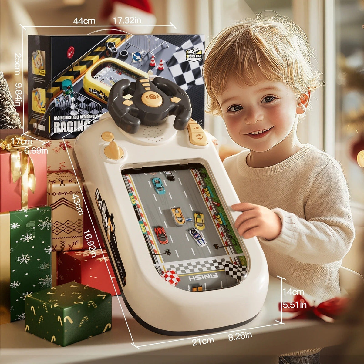 RacePilot – Caja de juego con control de dirección