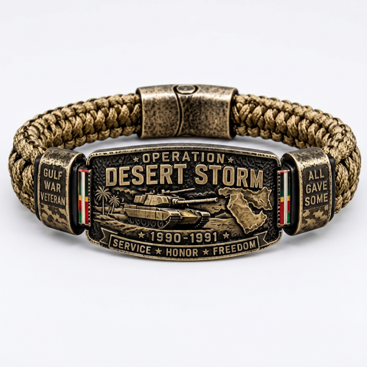 DesertHonor – Veteranen-Tribut-Paracord-Armband