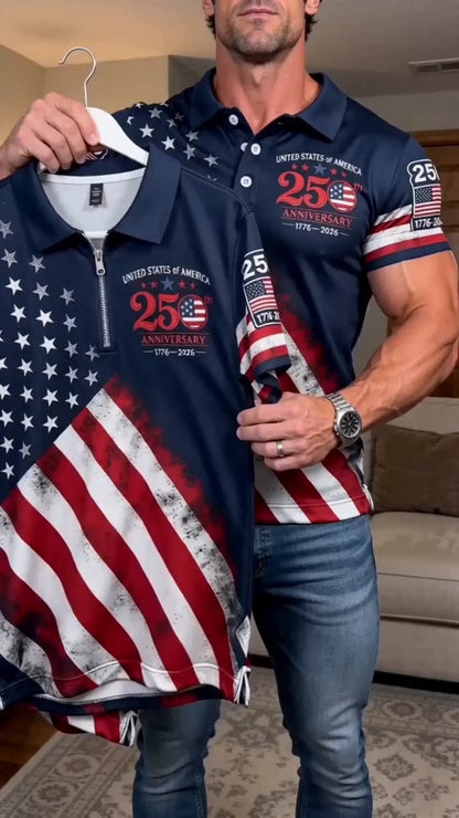 FreedomFit – USA-Unabhängigkeits-Polo-Shirt