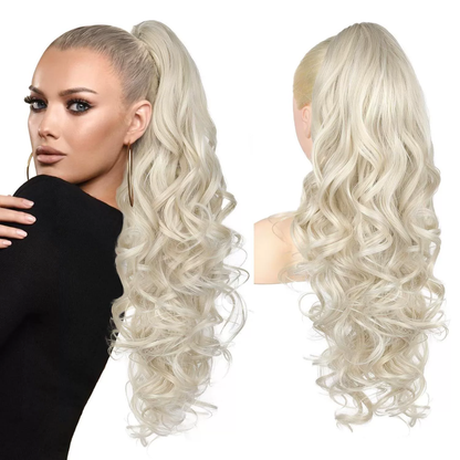 LunaLocks – Extensión de cola de caballo con ondas glamurosas