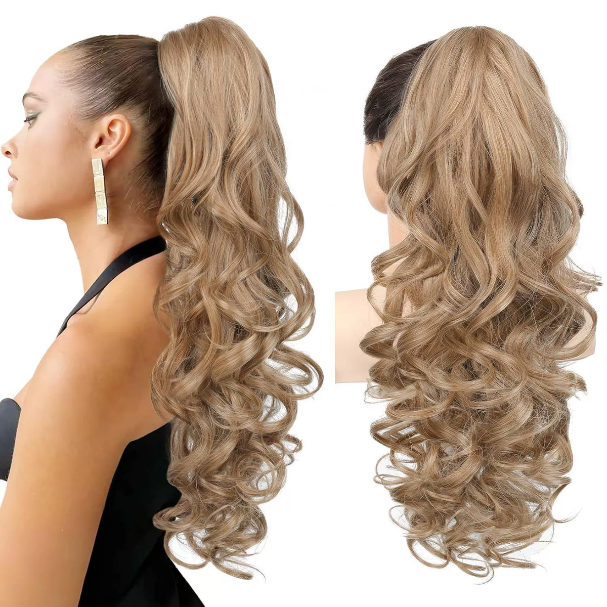 LunaLocks – Extensión de cola de caballo con ondas glamurosas