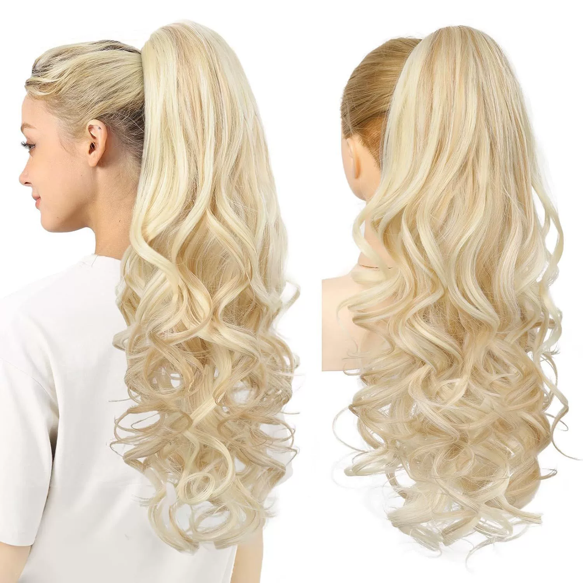 LunaLocks – Extensión de cola de caballo con ondas glamurosas