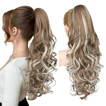 LunaLocks – Extensión de cola de caballo con ondas glamurosas