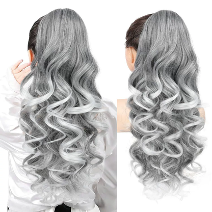 LunaLocks – Extensión de cola de caballo con ondas glamurosas