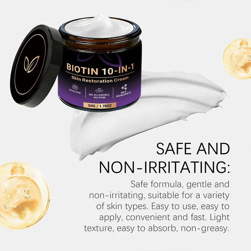 SkinRevive – Crema Restauradora de Piel 10 en 1 con Biotina