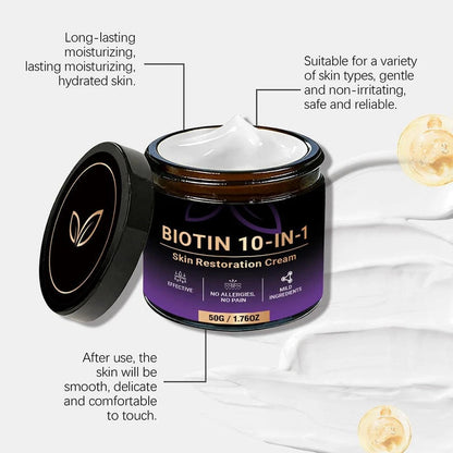 SkinRevive – Crema Restauradora de Piel 10 en 1 con Biotina