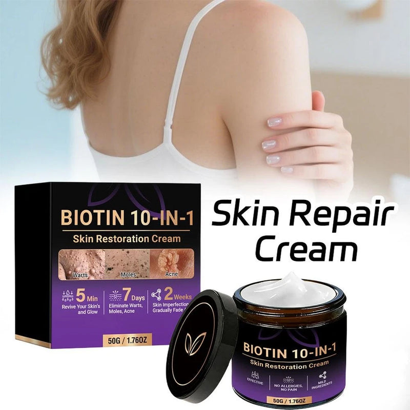 SkinRevive – Crema Restauradora de Piel 10 en 1 con Biotina
