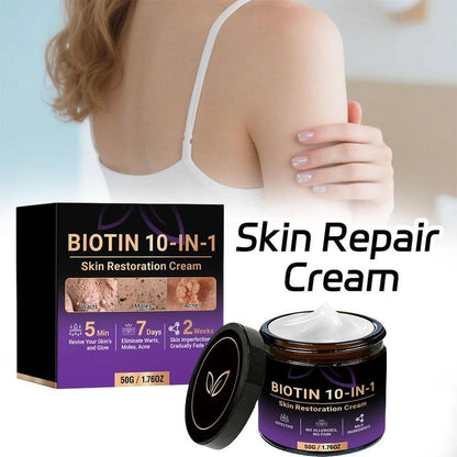 SkinRevive – Crema Restauradora de Piel 10 en 1 con Biotina