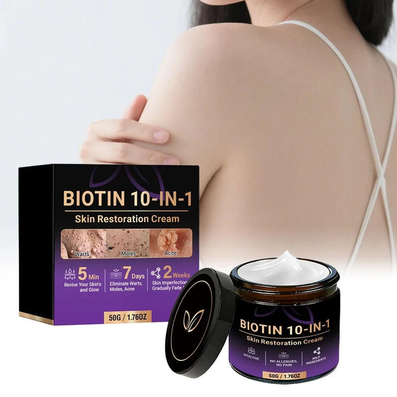 SkinRevive – Crema Restauradora de Piel 10 en 1 con Biotina