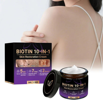 SkinRevive – Crema Restauradora de Piel 10 en 1 con Biotina