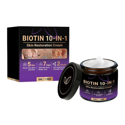 SkinRevive – Crema Restauradora de Piel 10 en 1 con Biotina