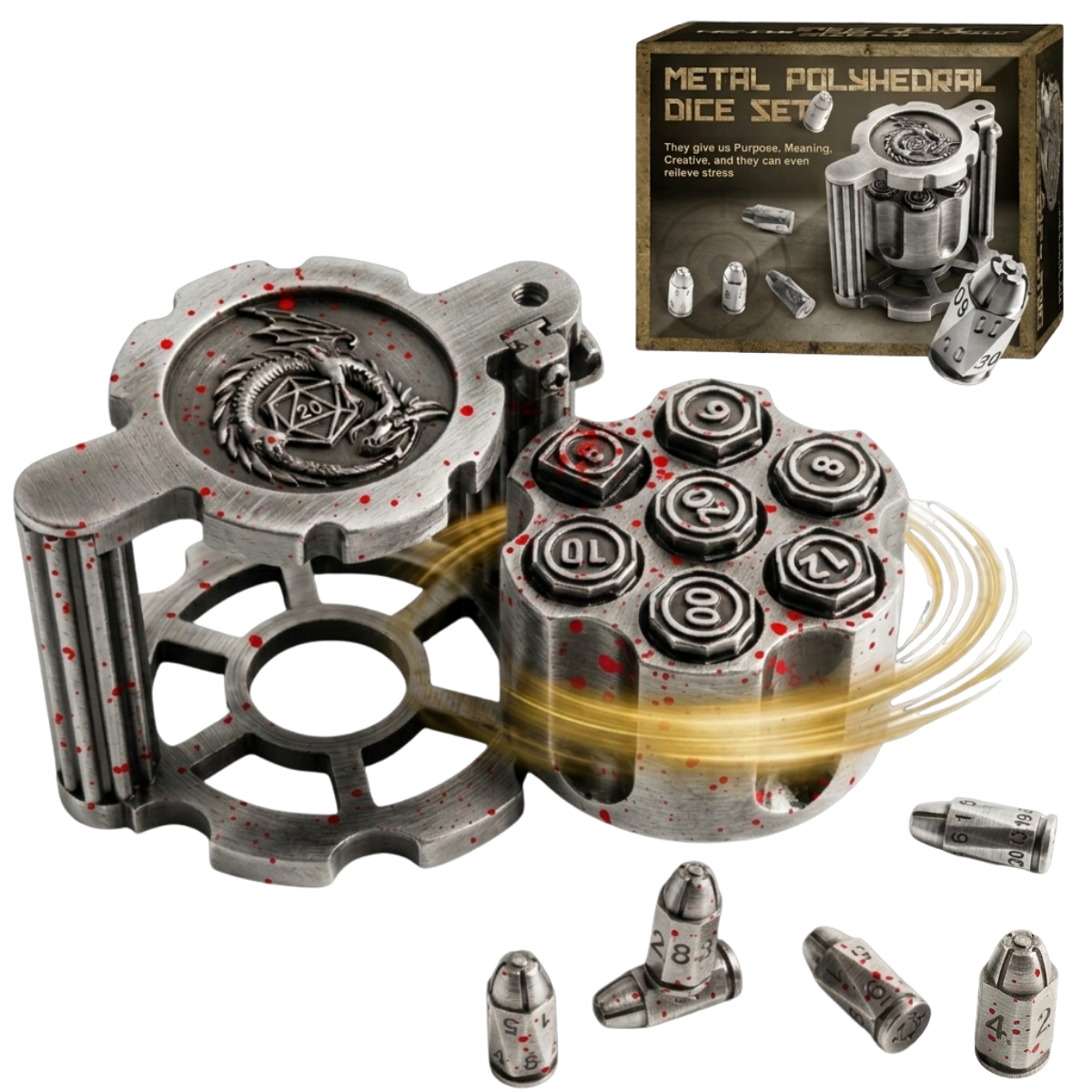 SteelCrit – Dados metálicos de precisión equilibrada