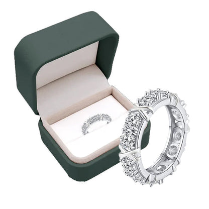 Moissanova – Anillo de Diamantes de Moissanita Magnetología