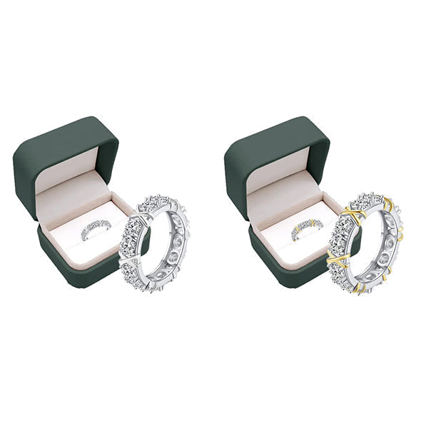 Moissanova – Anillo de Diamantes de Moissanita Magnetología