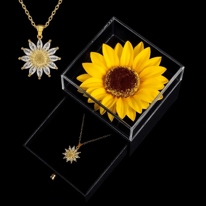SunLoom – Set de regalo de collar de girasol