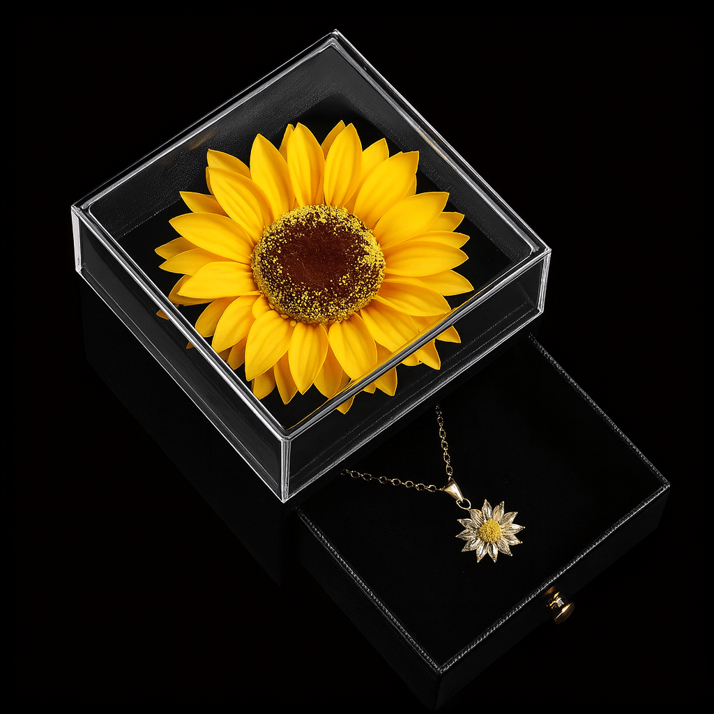SunLoom – Set de regalo de collar de girasol