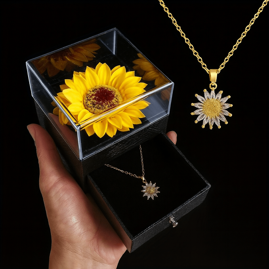 SunLoom – Set de regalo de collar de girasol