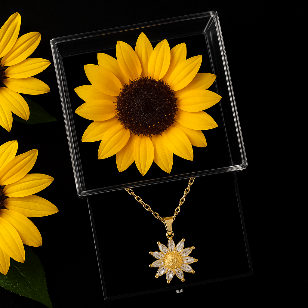SunLoom – Set de regalo de collar de girasol