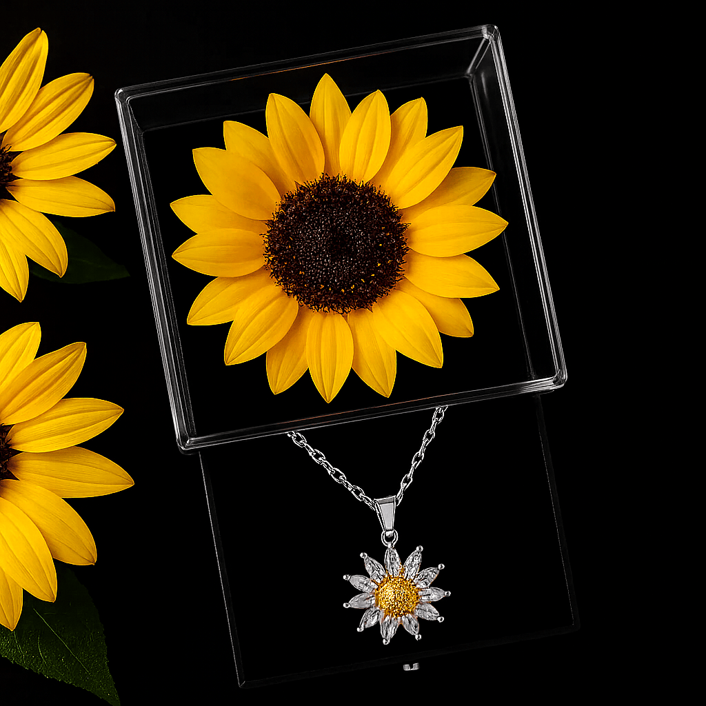 SunLoom – Set de regalo de collar de girasol