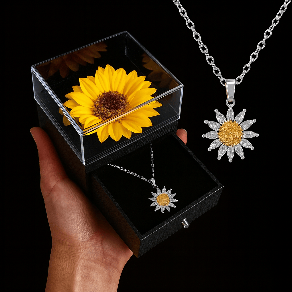 SunLoom – Set de regalo de collar de girasol