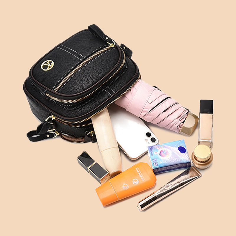 FlexiLuxe – Handtasche aus PU-Leder mit mehreren Fächern