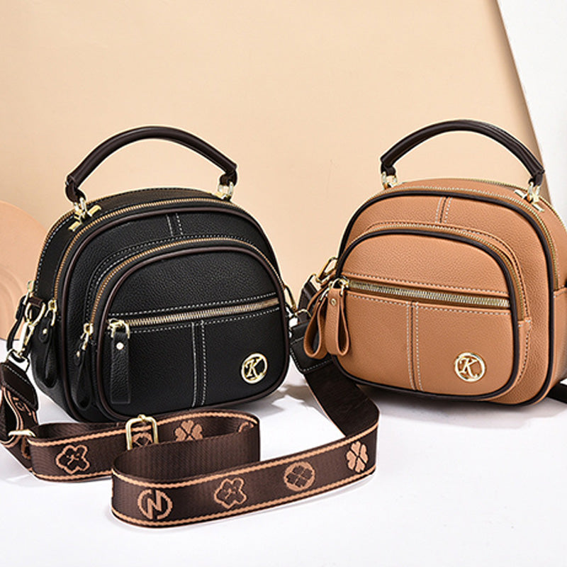 FlexiLuxe – Handtasche aus PU-Leder mit mehreren Fächern