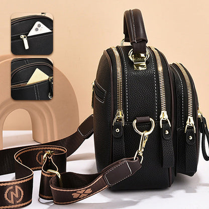 FlexiLuxe – Handtasche aus PU-Leder mit mehreren Fächern
