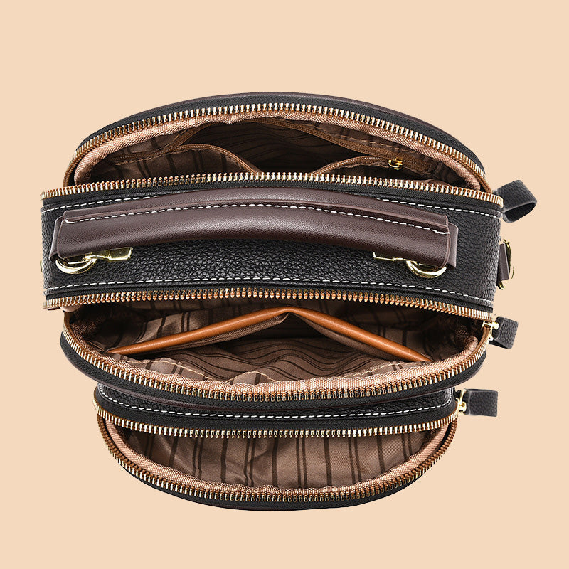 FlexiLuxe – Handtasche aus PU-Leder mit mehreren Fächern