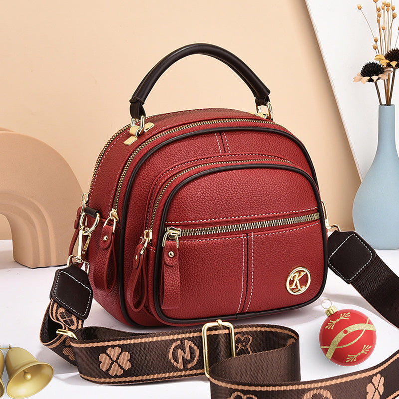 FlexiLuxe – Handtasche aus PU-Leder mit mehreren Fächern