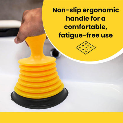 FlowForce – Potente mini desatascador para desagües de fregadero