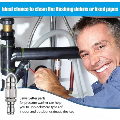 RapidFlush - Boquilla segura y eficiente para limpieza de tuberías