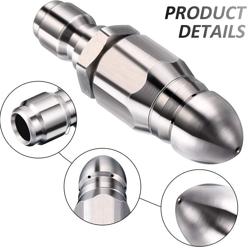 RapidFlush - Boquilla segura y eficiente para limpieza de tuberías