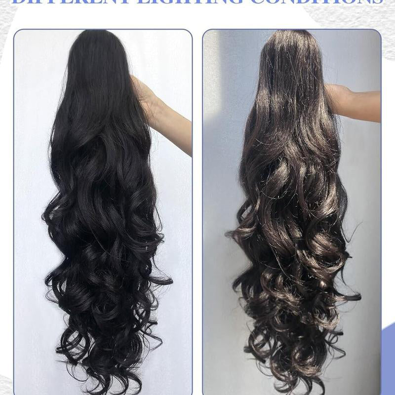 LunaLocks – Extensión de cola de caballo con ondas glamurosas