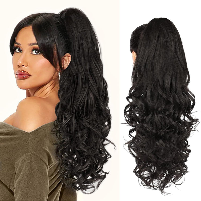LunaLocks – Extensión de cola de caballo con ondas glamurosas